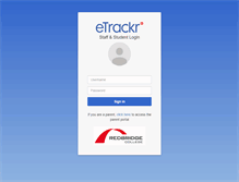 Tablet Screenshot of etracker.redbridge-college.ac.uk